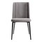 Armen Living Maine Contemporary Dining Chair in Matte Black Finish and Gray Fabric, PK2 LCMNSIGR - alternate 6